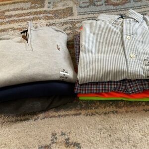 Ralph Lauren Boys Bundle Size 10-12 Shirts Pullovers